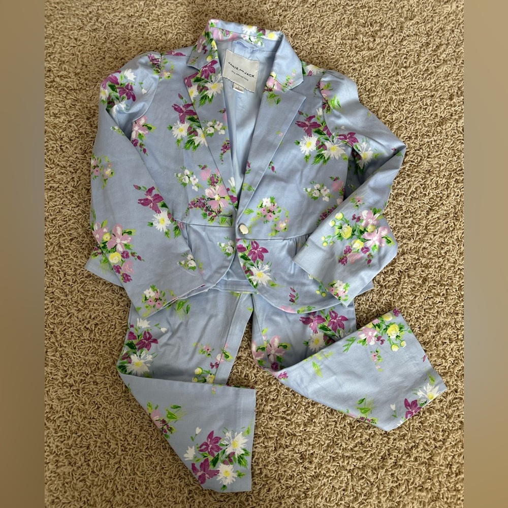 Janie and Jack Floral Blazer Pantsuit